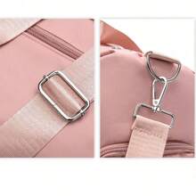 1 pieza Bolsa de viaje multifuncional de gran capacidad, bolsa de yoga/gimnasio con compartimentos separados para seco y húmedo, correa para equipaje para deportes de corta distancia