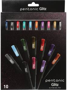 Bolígrafos de gel con purpurina, 10 unidades, 10 colores surtidos, punto medio de 1,0 mm, escritura suave para diario, toma de notas y proyectos artísticos - 1 - Ver 8