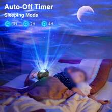 Proiettore Bluetooth Aurora, funzione timer personalizzata, luce notturna atmosferica a LED con galassia e stelle per decorazione camera da letto, regalo