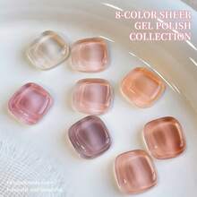 XEIJAYI 1pc 15ML Ice Pink Gel Nail Polish UV LED Immersion Nail Polish,Holiday DIY Nail Polish Design For Spring And Summer Nails - PinkNude - View 8