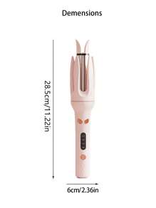 Automatic Curling Iron,Four Temperature Levels Can Be Selected,Rotating Curling Iron,Diameter 28mm, Rotating Curling Wand For Hair Styling, Light Pink