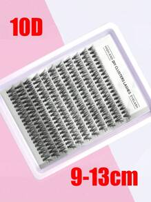 30 raízes com 220 clusters de cílios segmentados de estilo misto tipo cauda de peixe, com cachos mais longos C, cílios DIY pessoais de diferentes comprimentos, cílios artesanais macios e naturais para uso diário, cílios estilo mangá para viagem