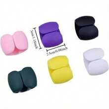 1 Piece Small Cable Winding Manager Headphone Clip Travel USB Charger Bracket Protector Desktop Decoration Wire Management (Color: Random) For Office, Dorm And Home Use Cable Organizer