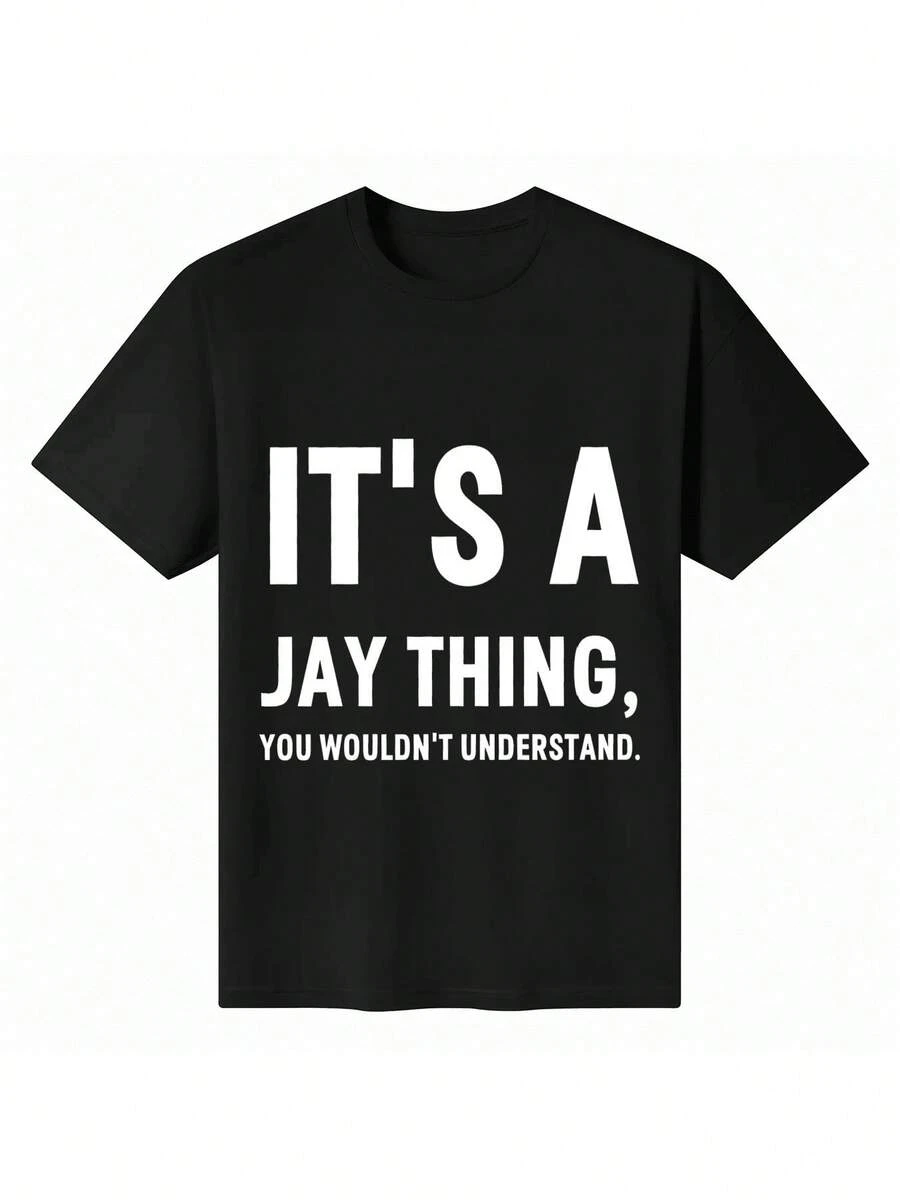 Camiseta I'M JAY DOING JAY THINGS, idea divertida de regalo de Navidad - Negro - Ver 1