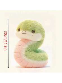 1pc 2025 New Arrival Cute Plush Snake Doll, Stuffed Animal Doll Birthday Gift, Lucky Charm, Valentine's Day Gift, Easter Gift
