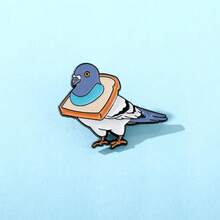 面包鸽珐琅别针时尚装饰胸针饰品翻领包徽章珠宝礼品 2025 新款背包适用于学校办公室配饰衬衫夹克圣诞节万圣节秋冬配饰，适合青少年、青年、男士、休闲、户外、运动、度假、毕业礼物、生日、日常穿着衣服别针有趣可爱的教师礼物服装配饰包饰 - 彩色 - 查看 3