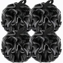 1/2/4 件丝瓜沐浴海绵身体磨砂膏，柔软网状淋浴去角质海绵，男女开学沐浴配件