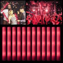 36pcs/48pcs Set LED Pink/White/Red Fiber Optic Lightstick - Party Supplies For Singles, Wedding Glow Party Favors, Suitable For Christmas, Birthday, Wedding, Concert, Bar, Halloween, New Year Party Gifts - Đỏ - Xem 11