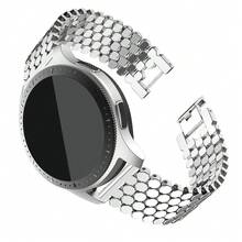 20/22 毫米时尚金属表带，鳞片设计兼容三星手表 7 6 5 4 3 5pro 4/6classic Active，适用于 /Amazfit/Garmin/Realme，适用于 Amazfit Watch Bip 5 GTR GTS 4/3/3pro/2/2e，男女通用