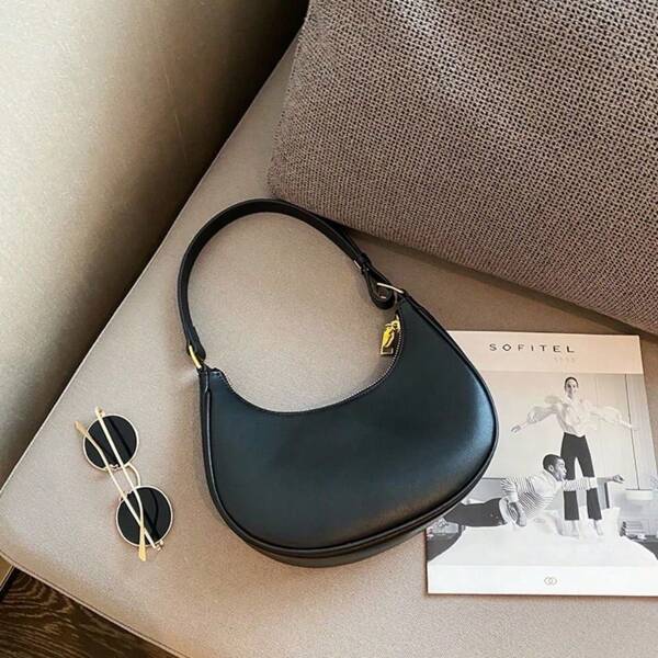Fashionable Versatile Casual Minimalist Crescent Underarm Bag