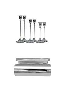 12PCS/6PCS/3PCS Metallic Tapered Candle Holders Set, Silver-Plated/Copper-Tone In Multiple Colors, Suitable For Home, Dining, Parties, Weddings, New Option: 1 Stainless Steel Napkin Holder + 6 Candle Holders Set, Home & Living/Home Decor/Candles & Holders/Candle Holder Sets