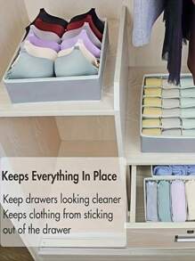 6/7/8/24 Grids Fabric Bra Storage Box, Lingerie & Socks Organizerbedroom,Organizer,Organiser,Home Storage,White T Shirt Women,Black Pants Women,Ladies Winter Clothes,Dress,Winter Clothes For Ladies,Elegant Woman Dresses,White Shirt For Ladies,Long Sleeve,White Jumpsuit For Women,Spring Dresses For Women,Spring Outfits For Women,Spring,Spring Clothes,Minimalist,Summer Tops