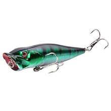 Esca artificiale per pesca floating a popper, galleggiante sull'acqua, dimensioni 9 cm, peso 12,7 g, ottima per catturare grandi pesci bass