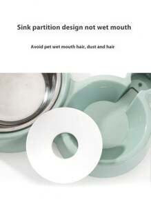 1 Set Cat Shaped Pet Bowl, Stainless Steel Automatic Water Feeder Pet Bowls Suitable For Cats & Small/Medium Dogs