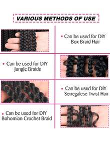 Pink Braids Hair Extensions Synthetic Braiding Hair Pre Stretched Braids 1/2/3 Pcs - Pink - View 9