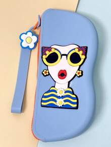 Silicone Eyeglass Case, Portable Eyeglasses Carrying Case With Detachable Strap, Shockproof Waterproof Sunglasses Storage Box, Ideal For Mother's Day, Holidays, Birthdays, Gifts For Daughter, Girlfriend, Wife, Mom, Aunt, Bridetravel Essentials Travel Accessories Travel Bag Vacation Back To School School Stuff Glasses Case Sunglasses Women - Multicolor - View 6