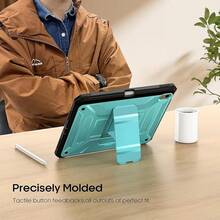 DICEKOO Case For IPad (A16) 11th Generation 11-Inch 2025 / IPad 10th Generation 10.9-Inch 2022, Rugged Full Body Protective Cover With Pencil Holder, Built-In Screen Protector And Kickstand - Black - Blue - View 8