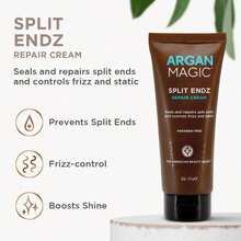 Argan Magic Split Endz Cream - Instantly Binds Frayed And Separated Ends While Preventing Future Breakage | Controls Frizz | Made In USA, Paraben Free, Cruelty Free (6 Oz) - 6 Ounce (Pack Of 1) - View 3