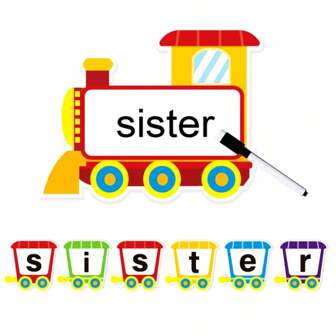 hoojojo 36 Stücke Puzzle Zug Buchstaben Wort Karten, 26 doppelseitige Trocken Abwischbare Puzzle Karten, beschreibbare ABC Lernkarten, Phonetik Rechtschreibspiele, interaktive Klassenzimmer Aktivitäten, Montessori Lehrmaterialien, Frühförderungsmittel, Lehrerbedarf, Einschulung