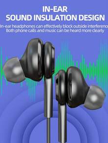USB C 耳机带麦克风 C 型插孔耳机有线耳塞（1-2 包）兼容 Galaxy S20 S21 S22 S23 Ultra Note 10 20 Z Flip Pixel 7 Pro Chromebook 电脑游戏笔记本电脑