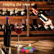 1 PC Silicone Wine Stopper, Wine Bottle Cap, Silicone Bottle Cap, Reusable Silicone Wine Protection Sealer Plug Cap, Wine Bottle Cork, Airtight Vacuum Seal To Keep Wine, Champagne, Sparkling Drinks, And Beer Fresh During Storage.