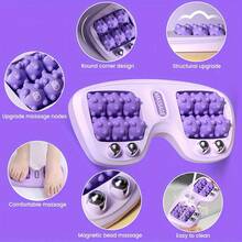 双滚轮足部按摩器，带 4 个按摩滚轮 - 针灸放松，缓解疼痛和足底按摩，健康配件 - 彩色 - 查看 7