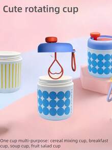 1 Set Leak-Proof Bento Box Set, Includes Cutlery Set, Portable Lunch Box, Lunch Bag, Bento Box With Utensils, Water Bottle, Breakfast Blender Cup, Reusable, Outdoor Dining, Kids Tableware, Food Container, Suitable For Office, Picnic, School, Kitchen - Multicolor - View 9