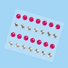 3张/975件珍珠贴纸DIY家居装饰 - 自粘式平底珍珠，适用于指甲、手机等万圣节圣诞节节日礼物