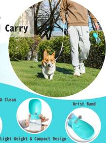 1pc Pet Water Dispenser, Dog Outdoor Drinking Cup, Cat Water Bottle, Outdoor Pet Travel Cup, Portable Drinking Dispenser