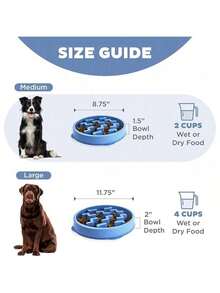 Outward Hound Fun Feeder Slo Bowl, Slow Feeder Dog Bowl, Medium/, Turquoise - 藍色 - 查看 5