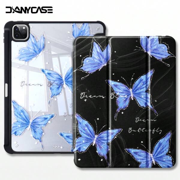 Schmetterling DANYCASE Kompatibel mit iPad A16 Air 11 13 M3 2025 Mini 7 A17Pro 2024 Air 11 13 M2 2024 Pro 11 13 M4 2024 Mini 6 Pro 11 7./8./9. 10.2 Air 4 Air 5 10.9 10. Pro 12.9 Redmi SE 11 kompatibel mit Samsung S6 Lite S7 S8 S9 S9Plus