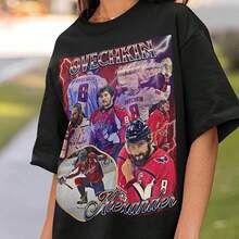 Alex Ovechkin Shirt Vintage 90s Washington Capitals  Hockey Design Retro Bootleg Gift Classic Graphic  Uni T-Shirt Limited Edition220G Pure Cotton T-Shirt - Casual Style, Perfect For Fall And Winter, A Thoughtful Day Gift For Family And  Tops For Wo Vintage Clothes Wo Clothes Wo Vintage Wo Tops Mujer Cute Tops Wo Cotton Wo Clog Halloween Camisas Summer Clothes Wo Casual Punk Western Tops Wo Fourth Of July Outfit Kpop Cowboy Outfits For Wo Ry Ropa 100% Cotton Y2k Ing Cute Gothic Wo Clothes Black And White Top Vintage Tops Cloth For Wo White Goth Inawly Retro Clothes For Wo Korean Fashion Wo Camisas Para Mujer - Black - View 1