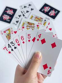 1/2 Packs Frosted Plastic Playing Cards 54pcs Professional, Washable Superb Handling & Durability Poker Game Cards For Party Supplies Tricks - Multicolor - View 7