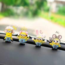 Minions 12 pezzi di graziose miniature di animaletti zodiacali dei Minions, adatte per decorare l'auto, come portachiavi, accessori da scrivania, ottimi regali per Natale, Ognissanti, Pasqua, Festa della Mamma, compleanni, Ringraziamento e altre festività per famiglie e amici