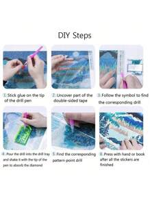 5D DIY Jesus Kisses Baby Diamond Painting Warm Full Round Rhinestone Cross Stitch Kit Diamond Mosaic Home Decoration