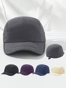 1 Stück Retro amerikanischer Stil Baseball Kappe mit kurzem Schirm, schnelltrocknender Outdoor Sport Sonnenhut für Herren, Sommer