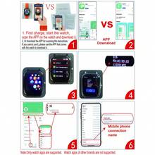 多功能智能手表 Watch9，带音乐、电话、消息、天气、步数追踪，配有耳机或表带 - 黑色 - 查看 6