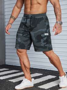 2 pièces/Set [Remise limitée] Meilleures Shorts cargo américains imprimés à motif camouflage multipoches, entrejambe de 5 pouces, shorts d'été sport et décontractés confortables pour hommes