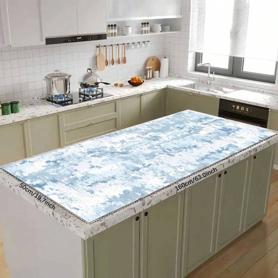 1 Stück Schreibtisch-Unterlage mit abstraktem Kunstmuster, extra großer Mauspad, erweiterbare Schreibtischunterlage, XL Tastaturunterlage, langer Mauspad, Küchen-Abtropfmatte, geeignet für Dekoration, Schreiben, rutschfeste Gummibasis, passend für Gamer, Büro Zuhause, Küche, Studium und Arbeit - Verschiedenfarbig - Übersicht 1