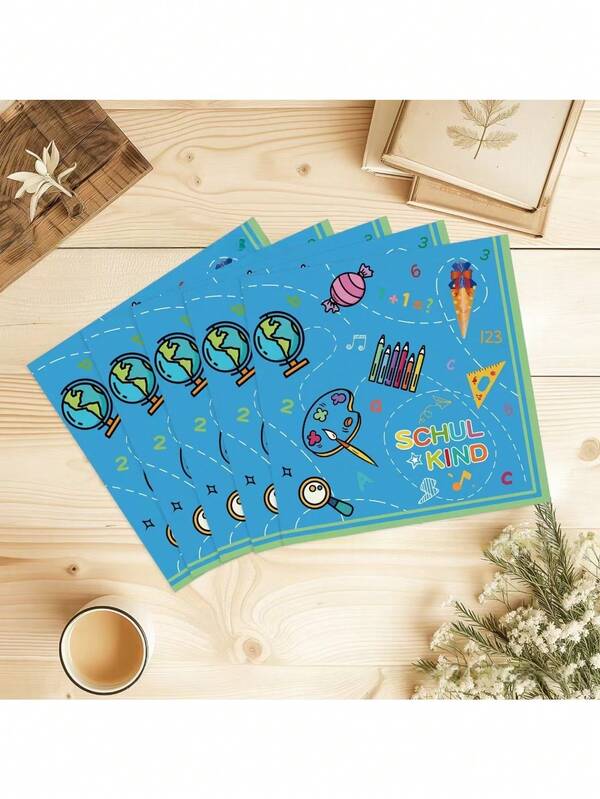 New Back To School Theme Party Supplies, Disposable Party Napkins