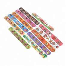 Set de 12 piezas de Anillos de snap de capibara lindo, pulseras con tema de dibujos animados para fiestas, favores decorativos y regalos de fiesta coloridos y de plástico (estilo de color aleatorio)