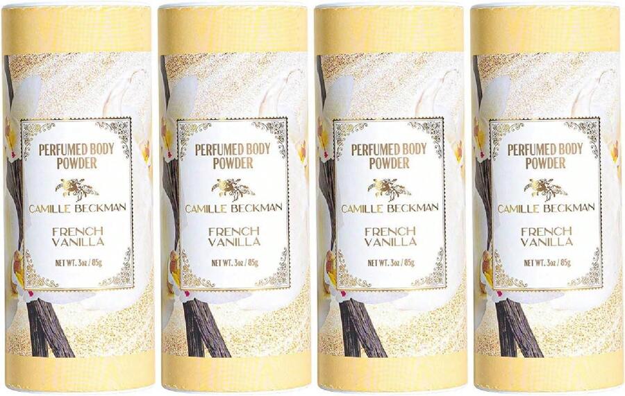 French Vanilla Scented Talc-Free Body Powder, Perfumed Dusting Powder, Camille Beckman 3 Ounce - French Vanilla - View 1