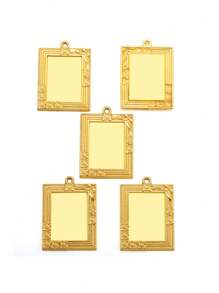 1 pièce Accessoires de bijoux DIY, base rectangulaire de 29*21mm, base avec incrustation de pierres précieuses vintage C06