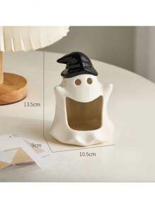 1 Peça - Castiçal de Fantasma de Halloween, Decoração de Ornamento de Fantasma Fofo, Material Cerâmico, Ornamento de Vela de Aromaterapia Criativa para Mesa de Restaurante, Decorações de Atmosfera, Pequenos Presentes para Festa, Presentes de Aniversário, Enfeites de Presente, Festas de Aniversário, Decorações de Quarto, Decorações de Parede, (Algumas Partes Podem Ser Aleatórias), Essenciais de Festival, Outono, Ação de Graças, Halloween, Carnaval, Adereços de Halloween, Festa de Halloween, Dia Nacional, Decoração de Outono para Casa, Decoração de Halloween, Decoração de Outono