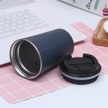 500ml/17oz Tazas de viaje a prueba de derrames y fugas, tazas de café reutilizables con tapas, termos de café de acero inoxidable con aislamiento térmico para bebidas calientes y frías, aptas para automóvil, uso diario, viajes y regalos