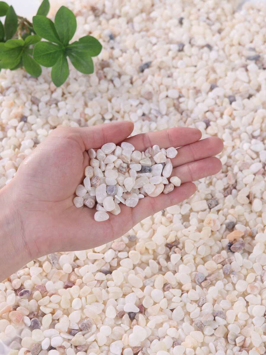 Jade Decorative Pebbles Suitable For Gardens And Homes -0.3-3 Cm, Multi-Color Stones (White, Black, Yellow, Gray, Purple, Blue, Green) Suitable For Indoor Plants, Outdoor Landscapes, And Holiday Decorations - Perfect For Terraces, Potted Plants, Bathrooms, Aquariums, And Micro Landscapes, Holiday Decorations | Natural Appearance | Beauty, Garden Decorations