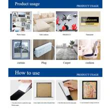 1pc Adhesive Hook & Loop Fastener, Double-Sided Sticky Tape, Self-Adhesive Packaging, Sturdy Hook And Loop Hook And Loop Tape For Daily Fixing, Car, Etc.