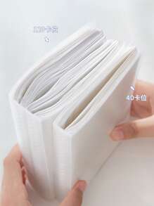 40 Stücke Großer Kapazitäts-Aufkleber-Buch-Aufbewahrung. Sammelalbum für Klebeband, Foto, Aufkleber, Karte, Rechnung, Haftnotiz, A6 Clip-On Tasche Datei Aufbewahrung für Klassenzimmer, Zuhause, Büro und Reisen, Rückkehr zur Schule, Schulmaterial