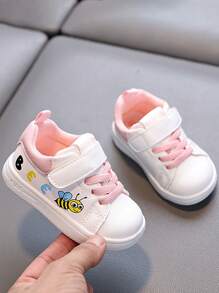 1 par de zapatos de primavera y otoño para niños de 1 a 4 años, zapatos de interior y exterior de moda y lindos, con suela blanda antideslizante y resistente al desgaste, con , ligeros y cómodos