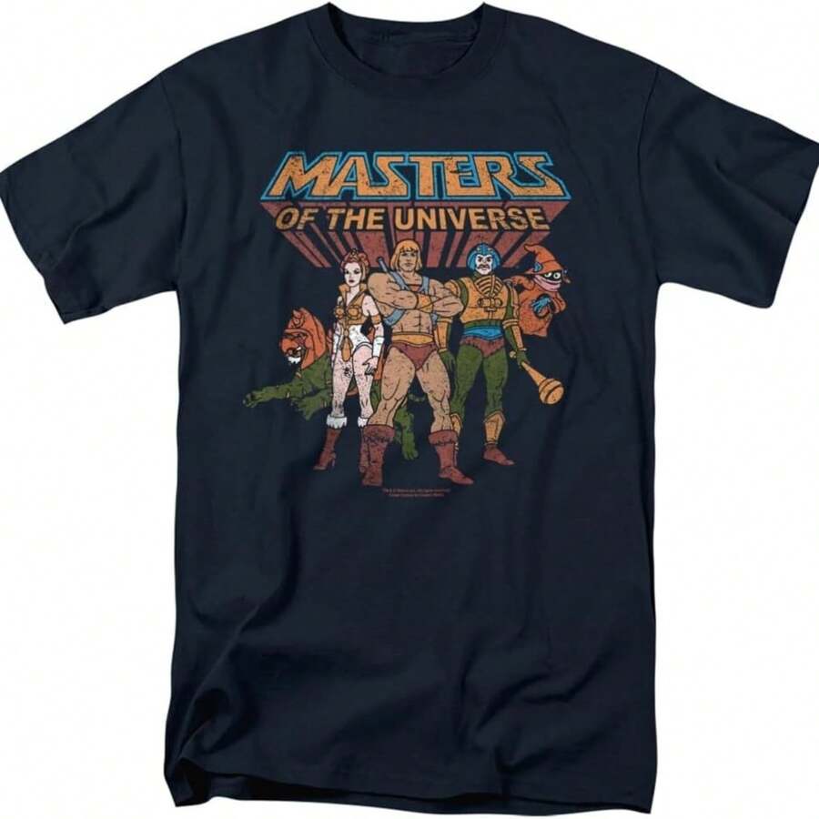 Popfunk Masters Of The Universe Team Of Heroes Unisex Adult T Shirt.Jpg - màu đen - Xem 1